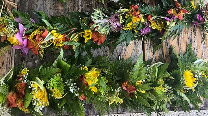 leis made by chanda and friends